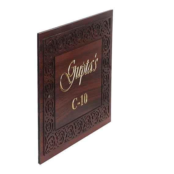 Personalized Door Name plate with 3D Embossed Letter - Name Plate House
