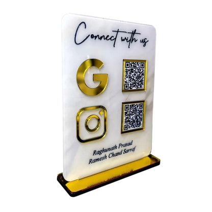Personalized QR Code Stand | Designer Style