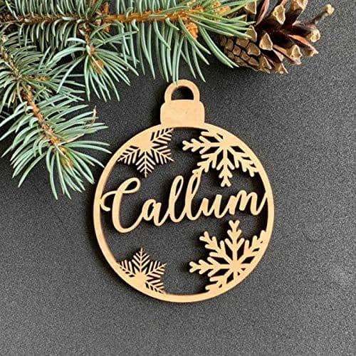 Customized Christmas Names Bauble ornaments (20 Pcs) - Name Plate House